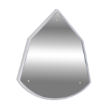 Vintage 1960s Italian-design glass teardrop wall mirror