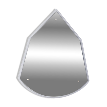 Vintage 1960s Italian-design glass teardrop wall mirror