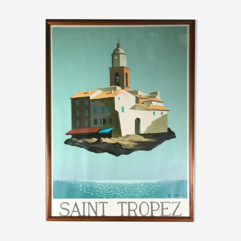 Lithograph on Saint tropez paper signed and numbered Emile GAUD (1929)