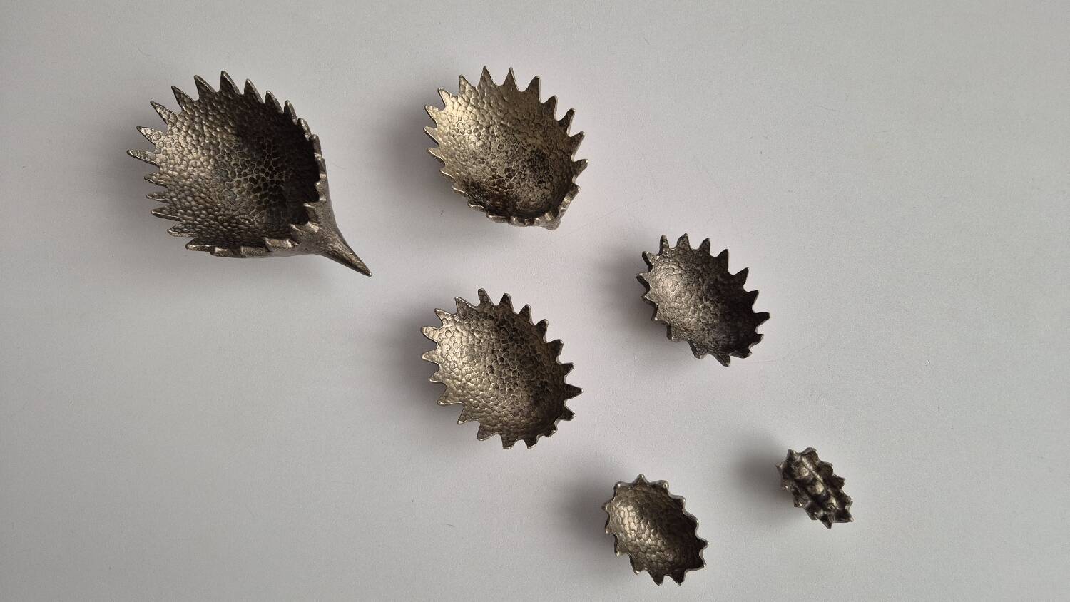 Stackable Hedgehog Ashtrays by Walter Bosse for Hertha Baller, 1950