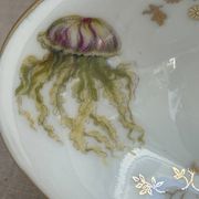 Pair of vintage marine-themed dishes in Berry porcelain.