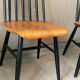 3 vintage Fanett chairs, Tapiovaara model, Stol Kamnik edition