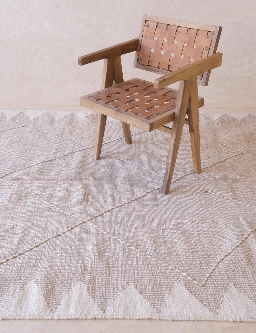 Tapis Kilim Beige - 324 x 193 cm