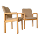 Paire de fauteuils danois en hêtre