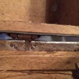 Small suitcase vintage wood and cardboard