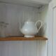 Bonnetière, vintage shallow dresser re-enchanted in pearl grey.