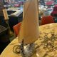 Ceramic table lamp in the shape of a boat from Vallauris.