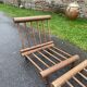 Charlotte Perriand Pair of oak lounge chairs Les Arcs 1600