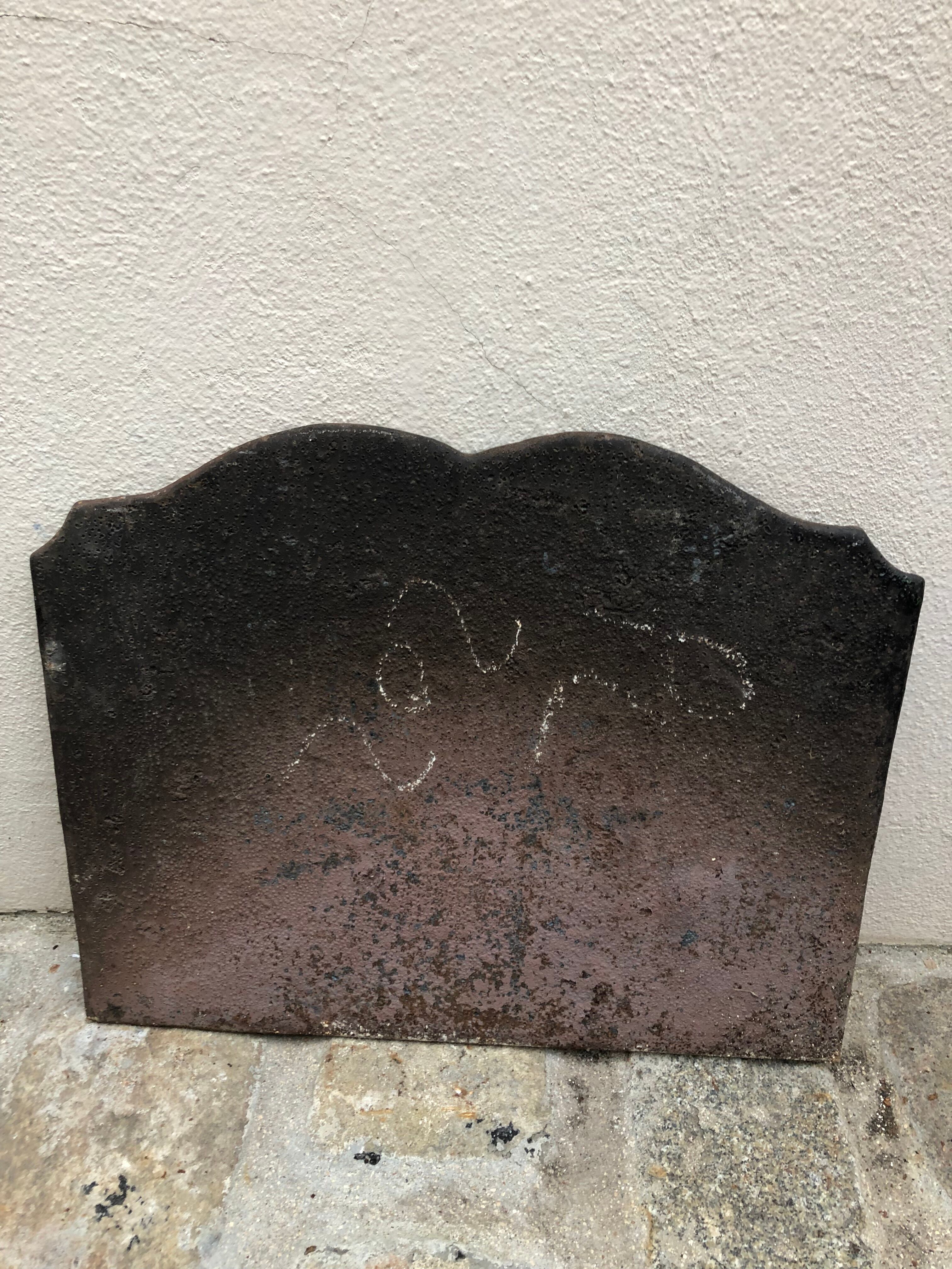 Chimney plate camargue scene