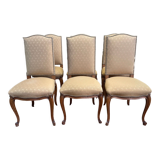 Suite of 6 Louis XV style chairs