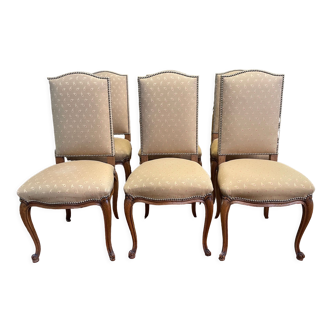 Suite de 6 chaises de style Louis XV