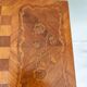 Table de jeux Louis XV en chêne marquetée