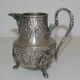 Old teapot "Le Cheval" and milk pot (SBA Fez) in silver metal