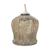 Vintage glass tulip hanging lamp