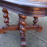 Oak table from 19th century .