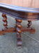 Oak table from 19th century .