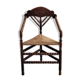 Chaise triangulaire hollandaise Bobbin Turners, années 1900.