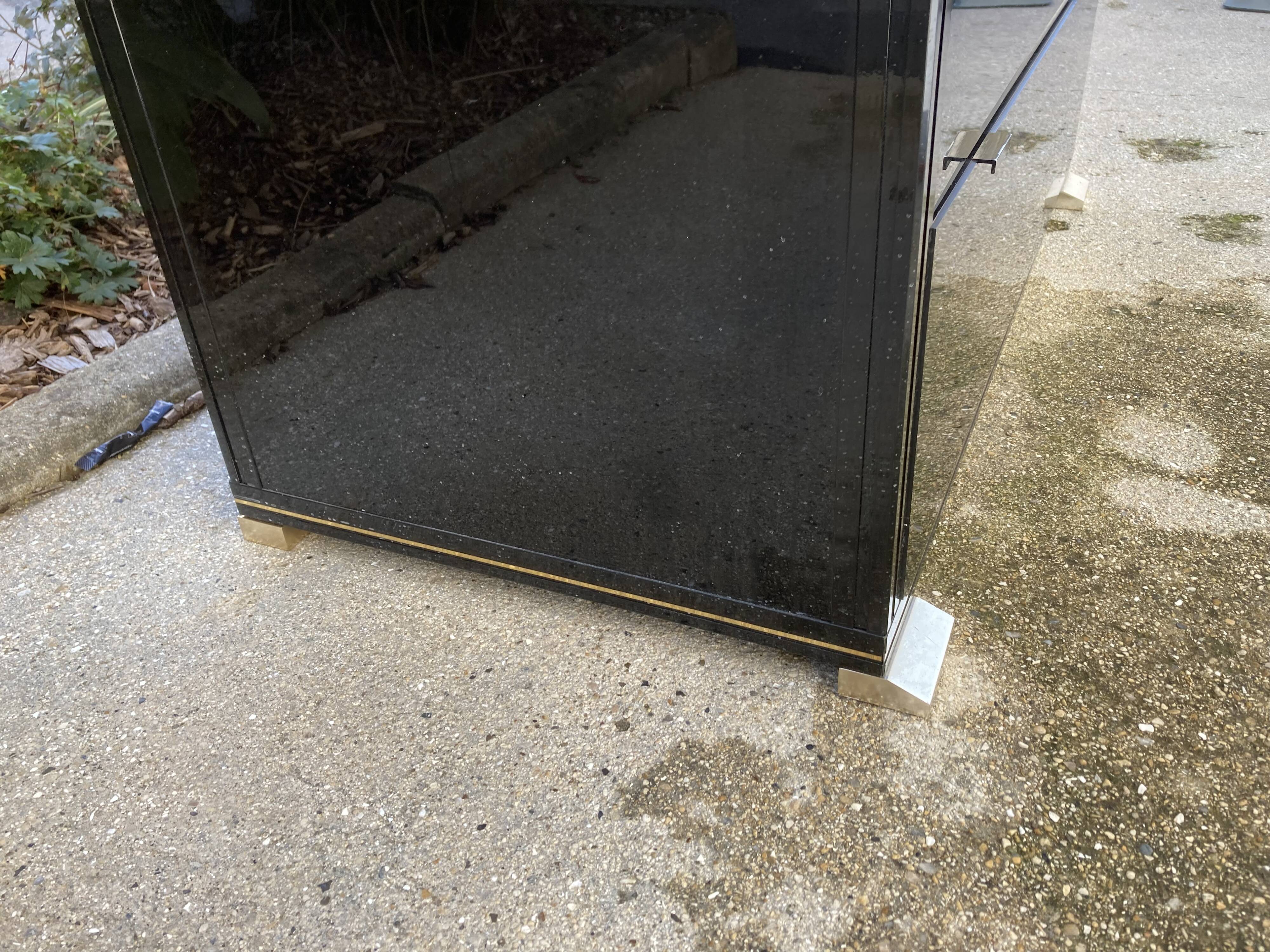 Chest of drawers 3 drawers Pierre Vandel in glass