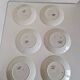 Set of 6 dessert plates, Fox trott model, Sarreguemines factory