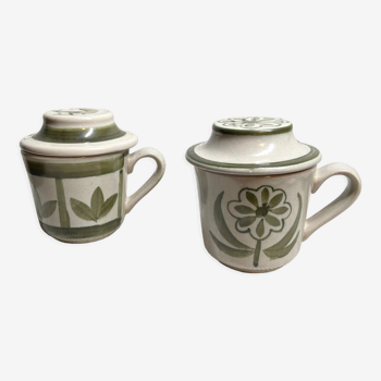 Set of 2 ceramic infusion cups