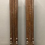 Pair of fifth columns gothic high epoch in oak