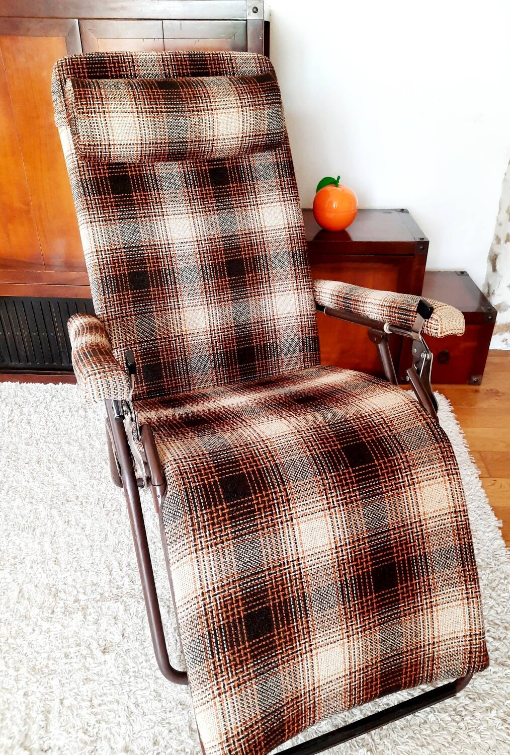 Vintage reclining armchair Lafuma