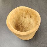 Handmade wooden bowl / mortar