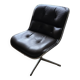 Charles Pollock Knoll Brown Leather Office Chair - Without Armrests