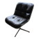 Charles Pollock Knoll Brown Leather Office Chair - Without Armrests