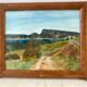 Tableau aquarelle paysage vintage