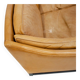 Two-seater caramel brown leather sofa The Moderns