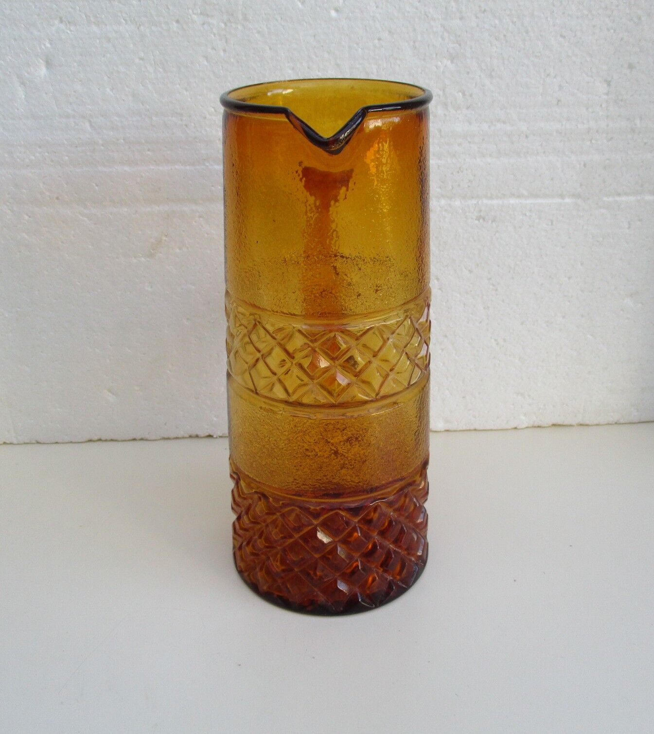 Vintage pitcher – amber glass