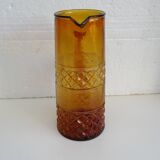 Vintage pitcher – amber glass