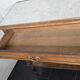 Oak bathroom cabinet with 1 drawer and marble top