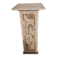 Pedestal column / Vintage stand in mosaic with Antique Labyrinth pattern