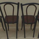 4 old Luterma bistro chairs with patterned seats – Completely refurbished