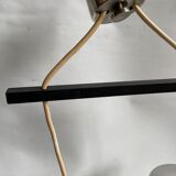 Hanging in chiseled glass and chrome metal