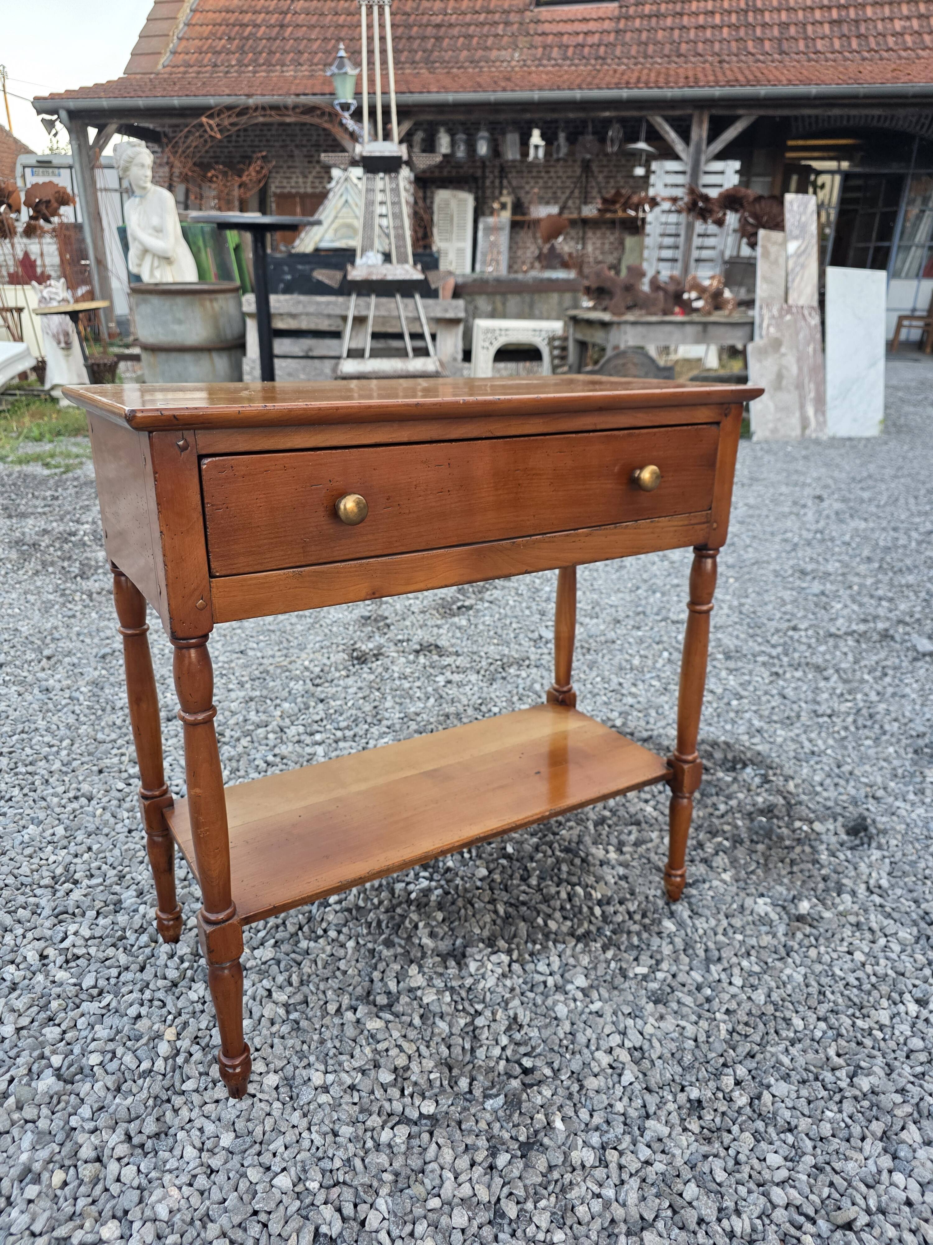 Console en merisier milieu XXème