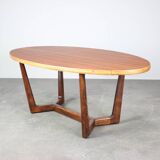 Table de conférence milieu du siècle par Dřevotvar, années 1960