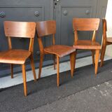 4 Scandinavian chairs vintage bistro
