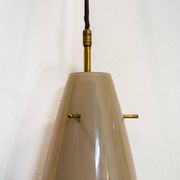 Murano glass pendant lamp by Alessandro Pianon for Vistosi, Italy, 1960s.