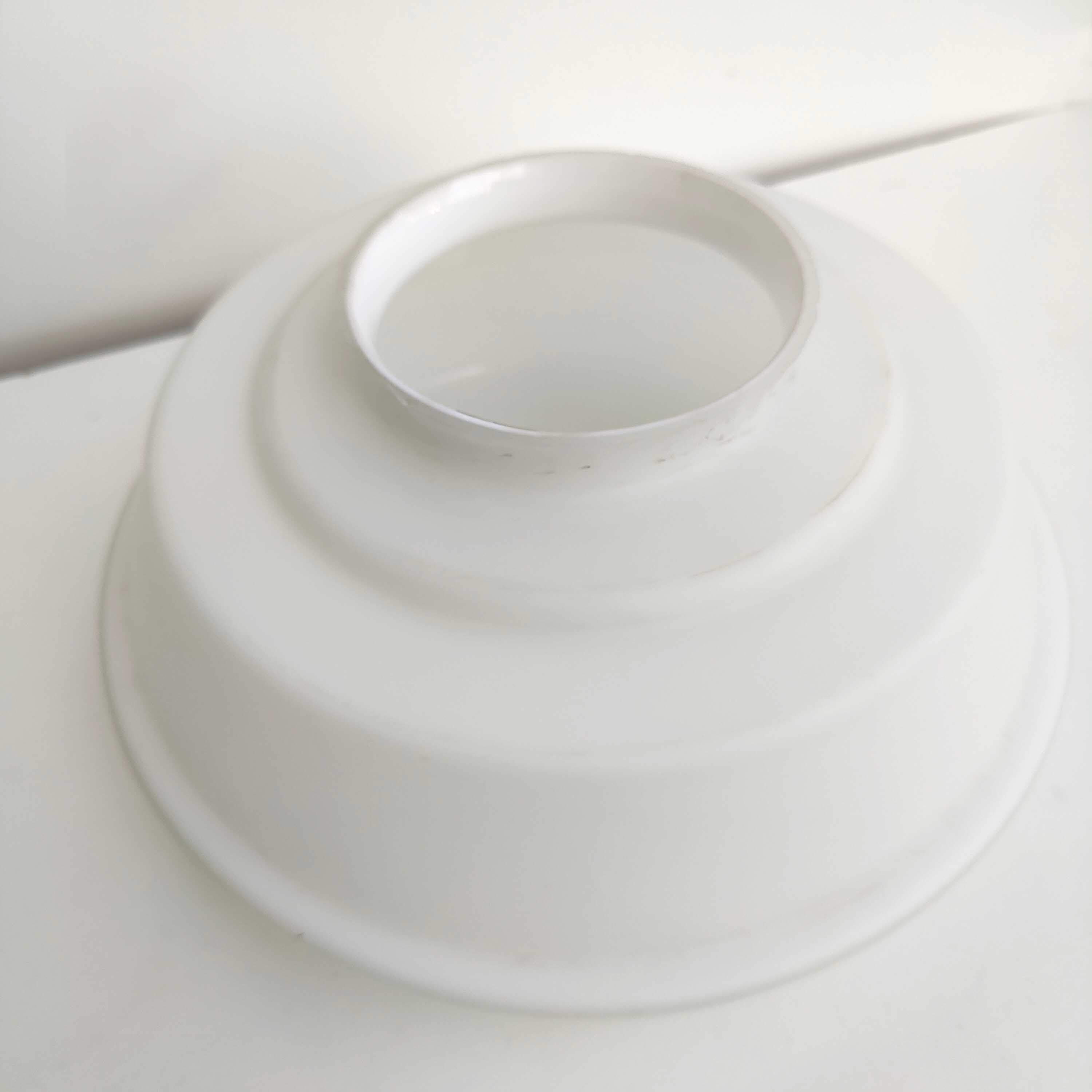 Ceiling lamp opaline glass and metal space age
