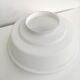 Ceiling lamp opaline glass and metal space age