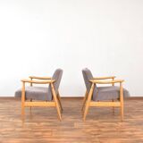 Mid-Century Polish Lounge Chairs by J. Kędziorek, 1960s. Set of 2.