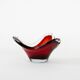 Ruby platter, Murano glass, Italian design, 1960s, made in Italy