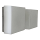 Pair of vintage wall lights, brushed metal and opaline glass, France, 1970