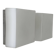 Pair of vintage wall lights, brushed metal and opaline glass, France, 1970