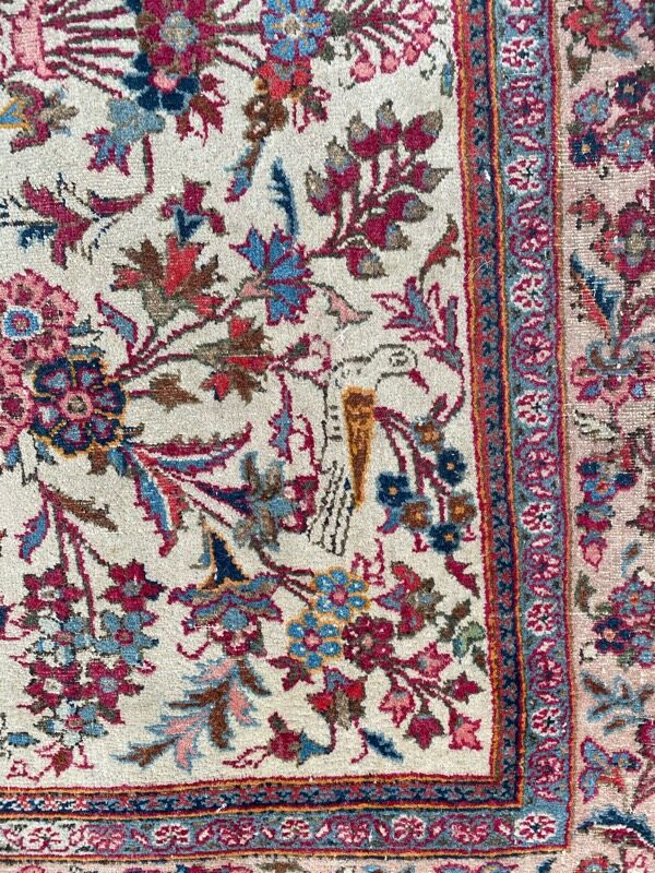 Ancient Persian rug Kashan 128x212 cm