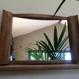 Light wooden mirror tray - Art Deco