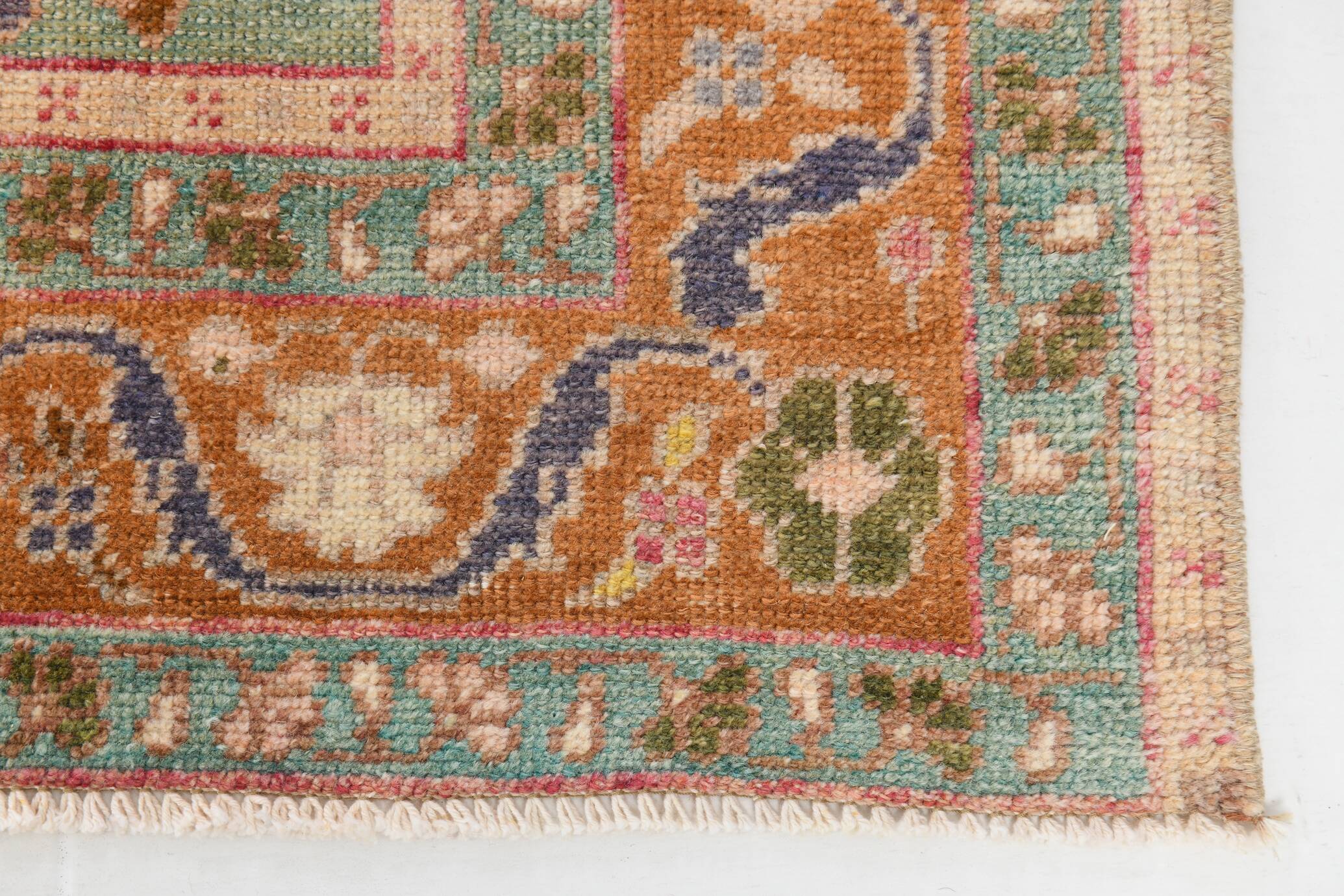 5x9 Pink & Navy Blue Soft Pastel Persian Rug, 152x272Cm SK 20089